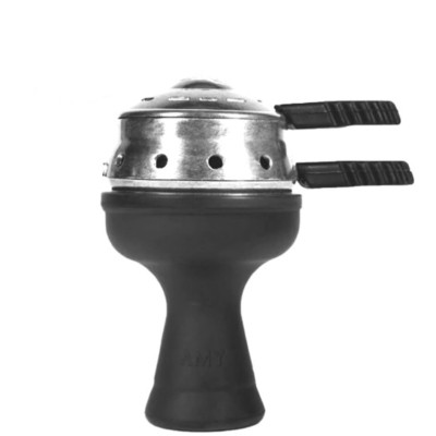 Amy Deluxe Μπολ Ναργιλέ με Διαχειριστή Θερμότητας Black 